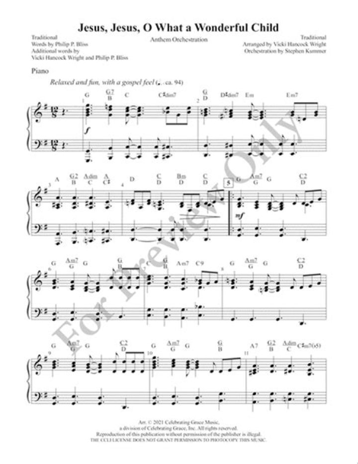 Jesus, Jesus, O What a Wonderful Child